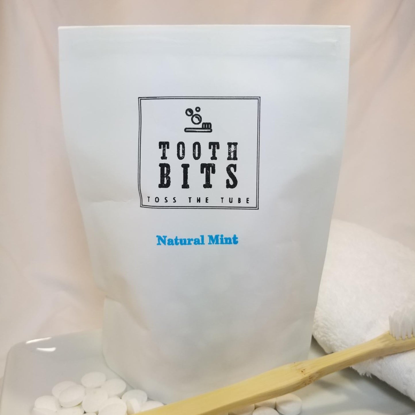TOOTH BITS® - Natural Mint toothbrushing tablets