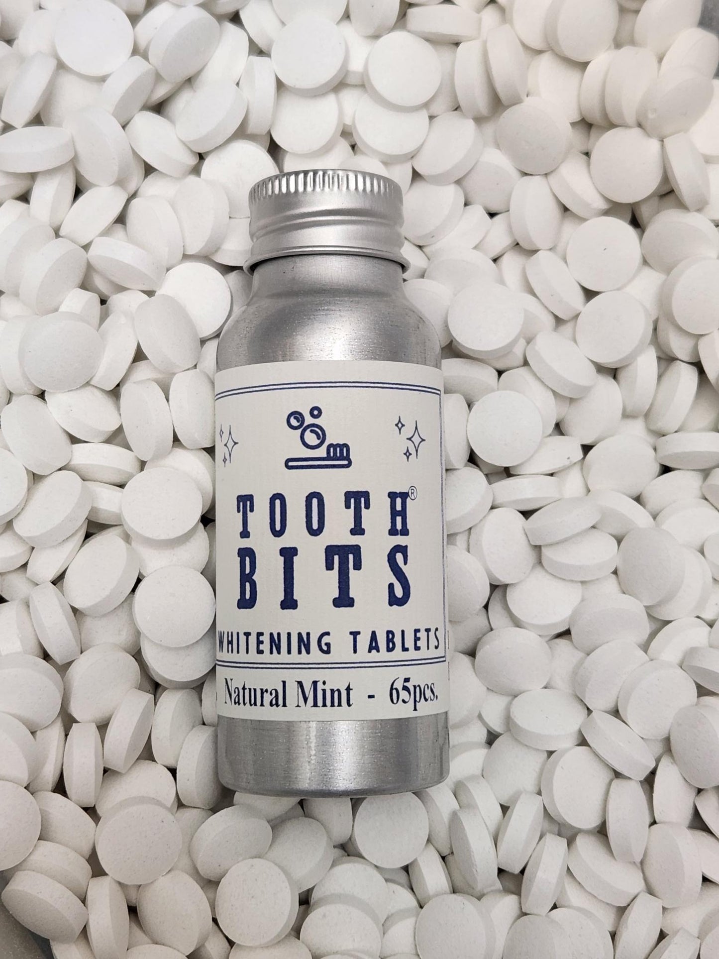 TOOTH BITS® - Natural Mint Whitening toothbrushing tablets