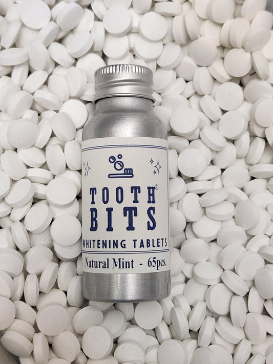 TOOTH BITS® - Natural Mint Whitening toothbrushing tablets