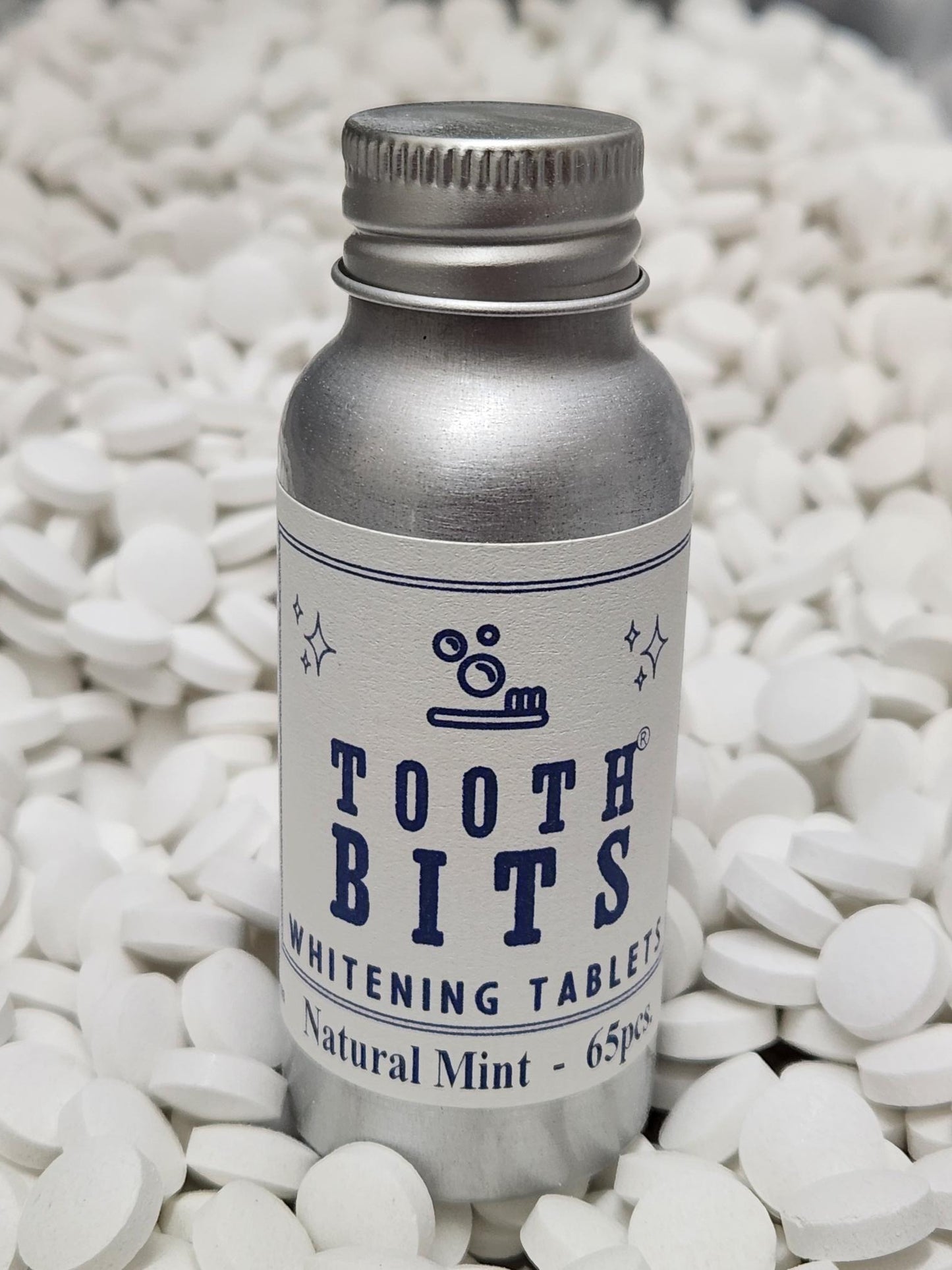 TOOTH BITS® - Natural Mint Whitening toothbrushing tablets