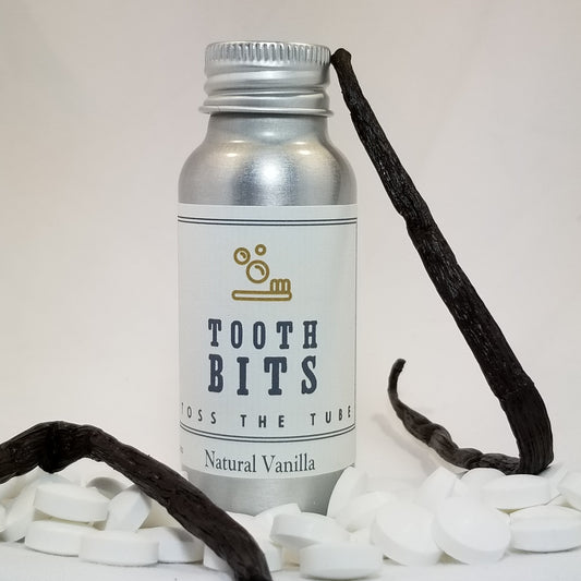 TOOTH BITS® - Natural Vanilla toothbrushing tablets