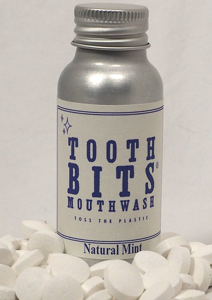 TOOTH BITS® - Natural Mint Whitening toothbrushing tablets