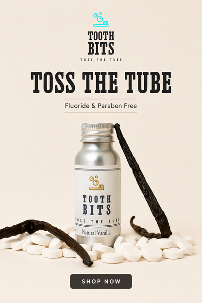 TOOTH BITS® - Natural Vanilla toothbrushing tablets