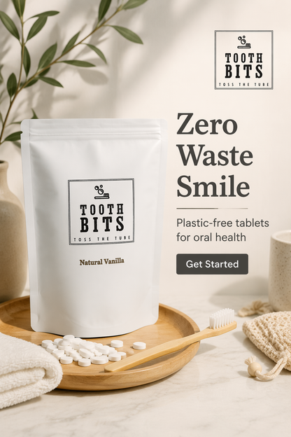 TOOTH BITS® - Natural Vanilla toothbrushing tablets